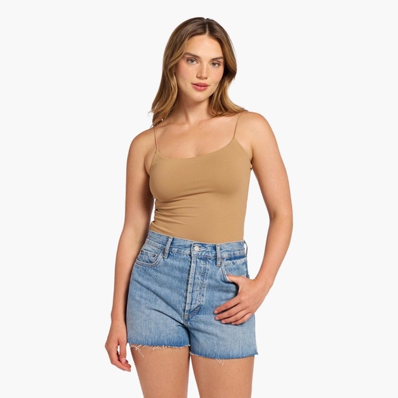 NUUDS | Cami Asymmetrical Sleeveless Bodysuit - Picture 1 of 8